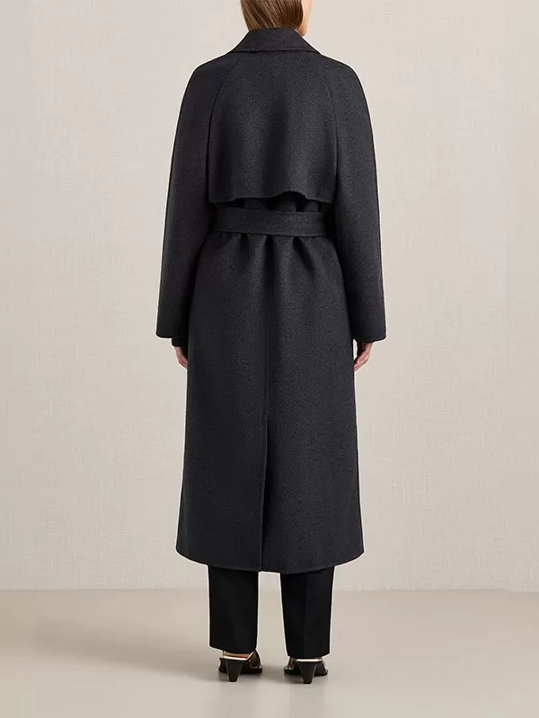 Evans Coat in Charcoal Melange