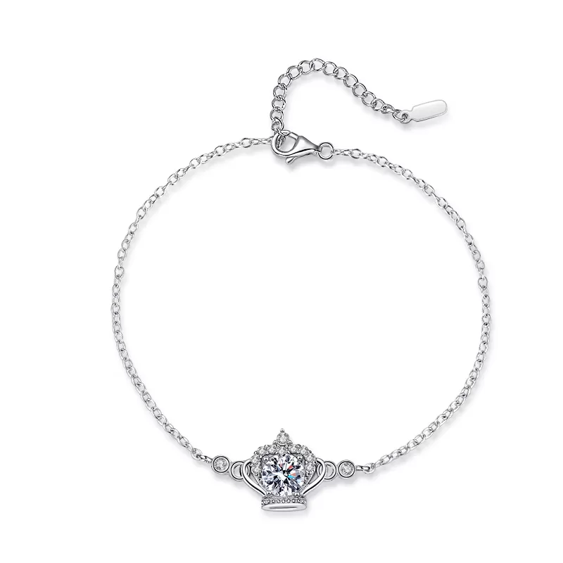 Four Claw Crown Moissanite Bracelet