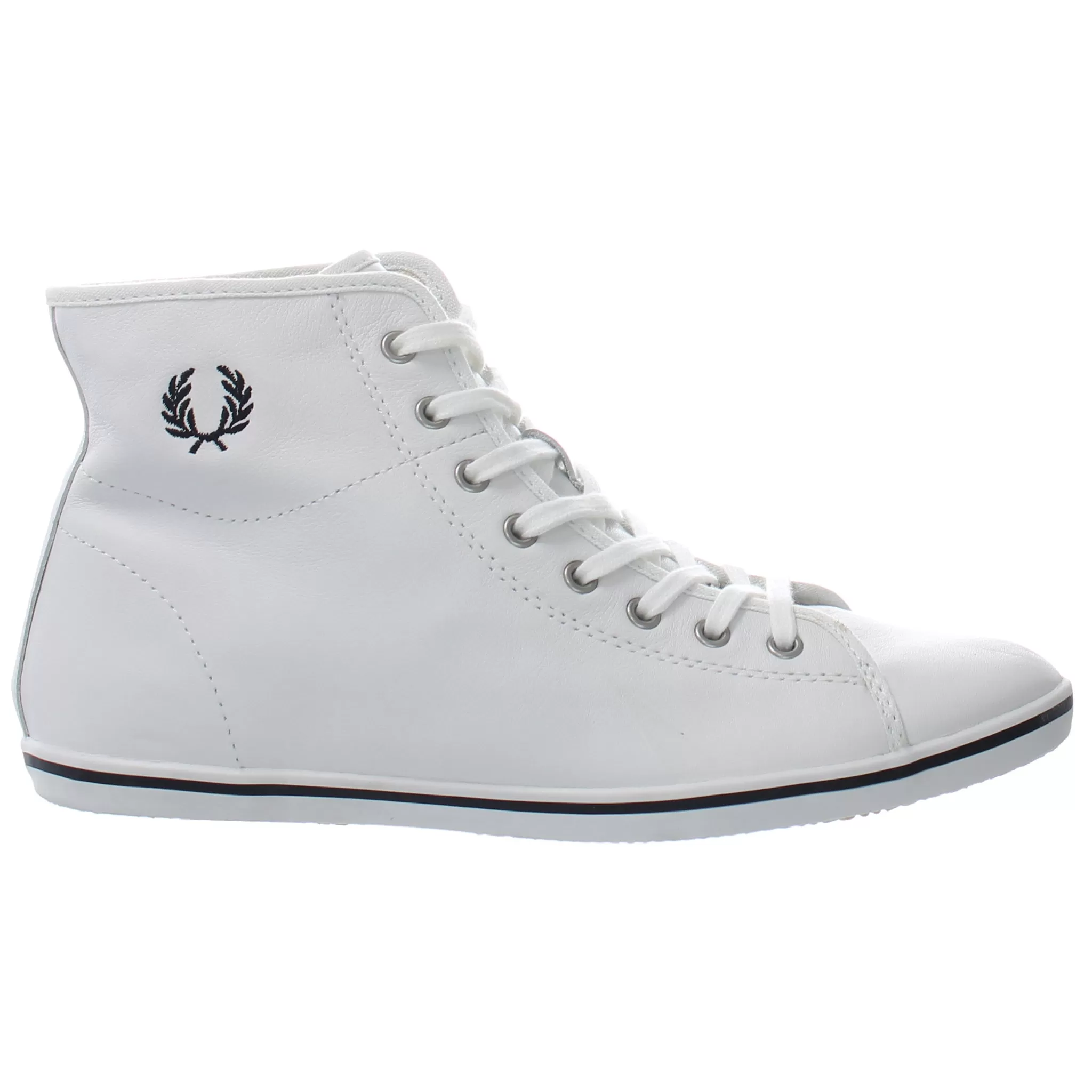 Fred Perry Hi Womens White Plimsolls