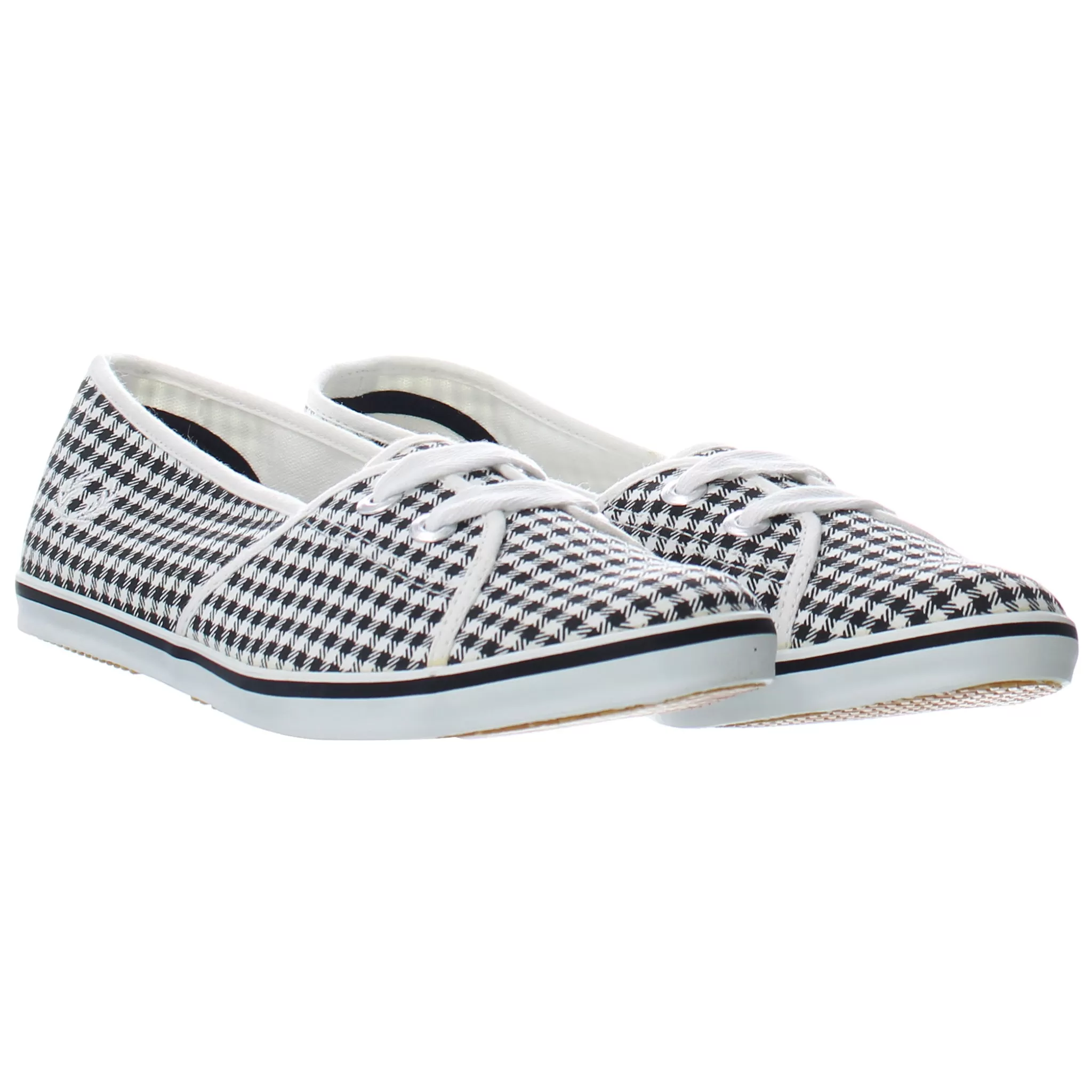 Fred Perry Kalypso Gingham Womens Black/White Shoes