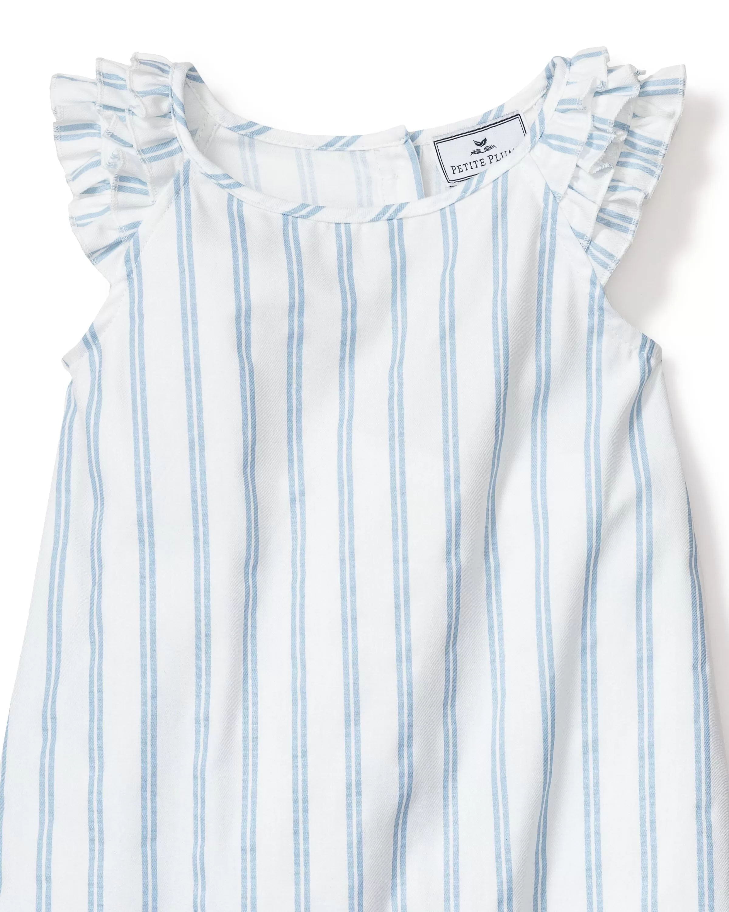 Girl's Twill Amelie Nightgown | Periwinkle Stripe