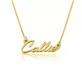 Gold Tiny Name Necklace