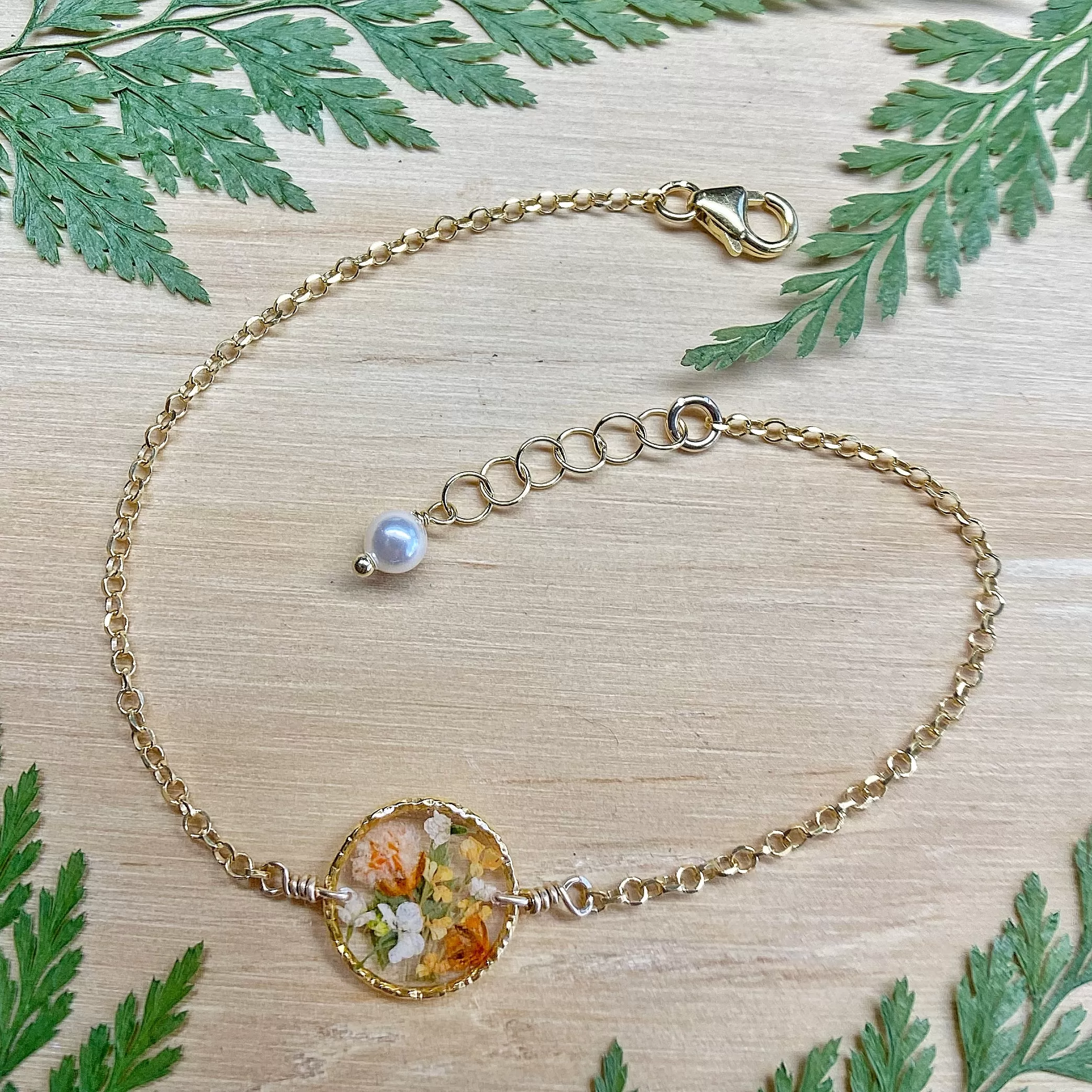 Golden Yellow Botanical Garden Bracelet - BG54