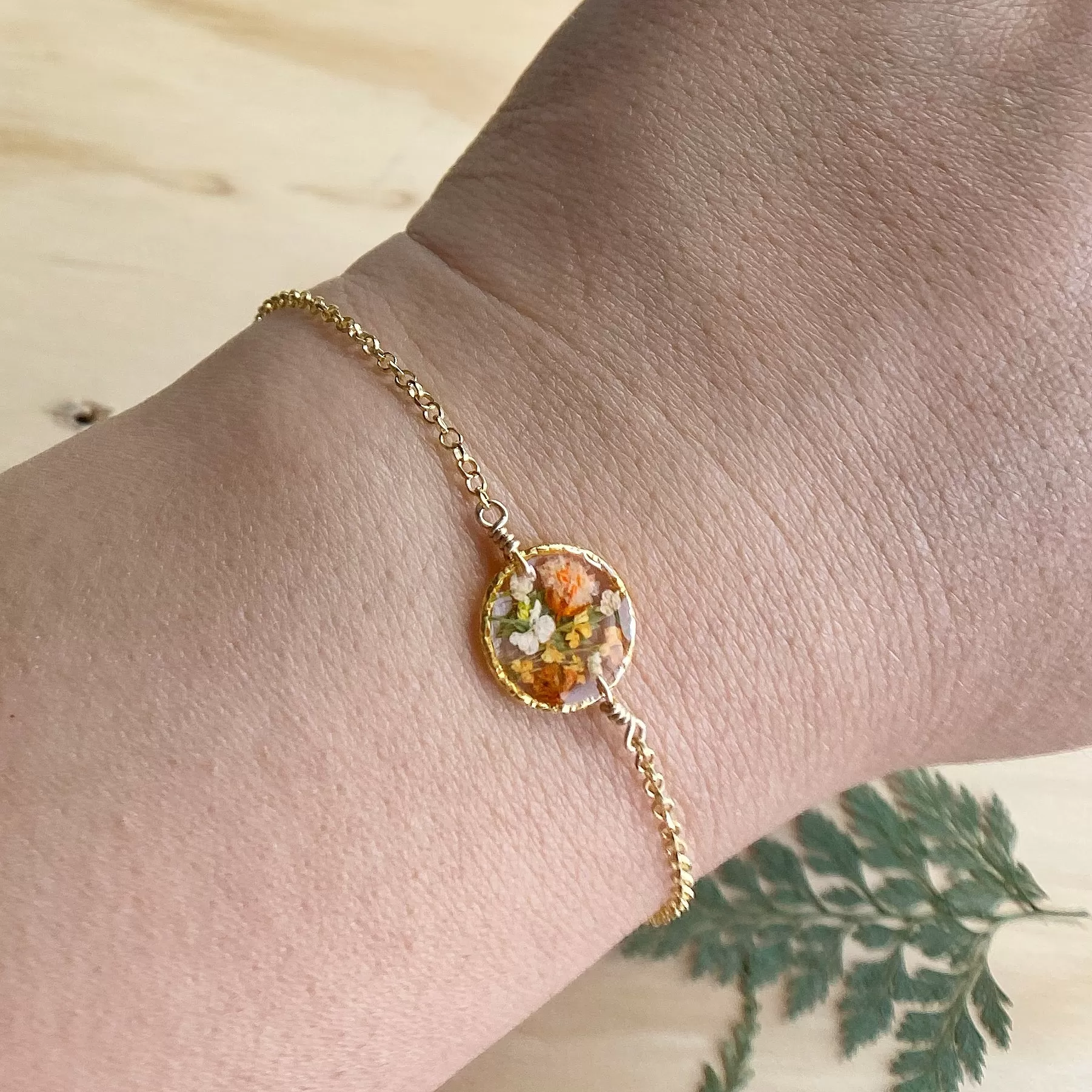 Golden Yellow Botanical Garden Bracelet - BG54