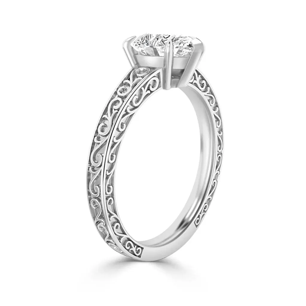 Grace - 18ct White Gold - Pear