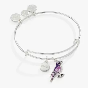 'Grace' Violet Backed Starling Charm Bangle