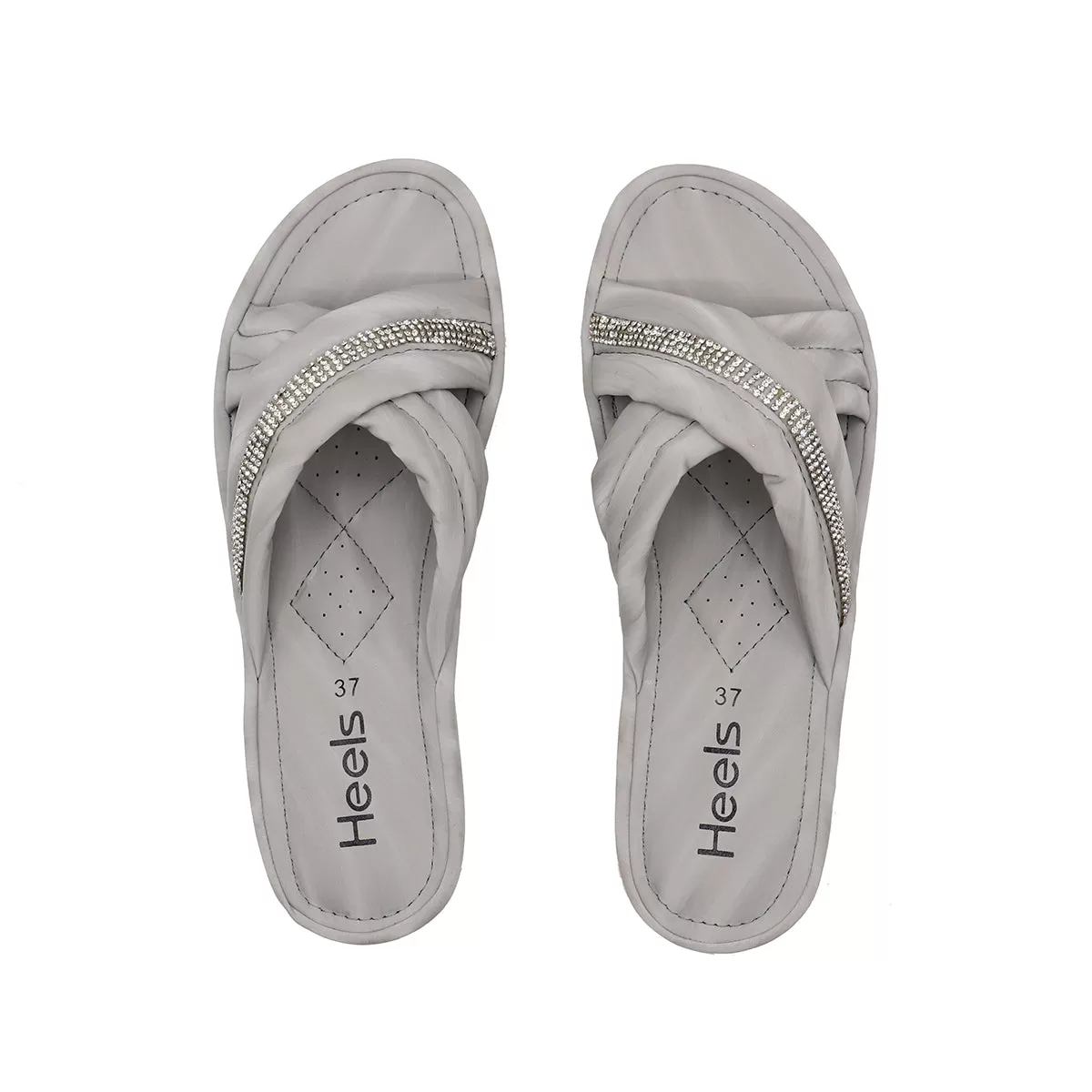 Grey Pu Slipper 074176