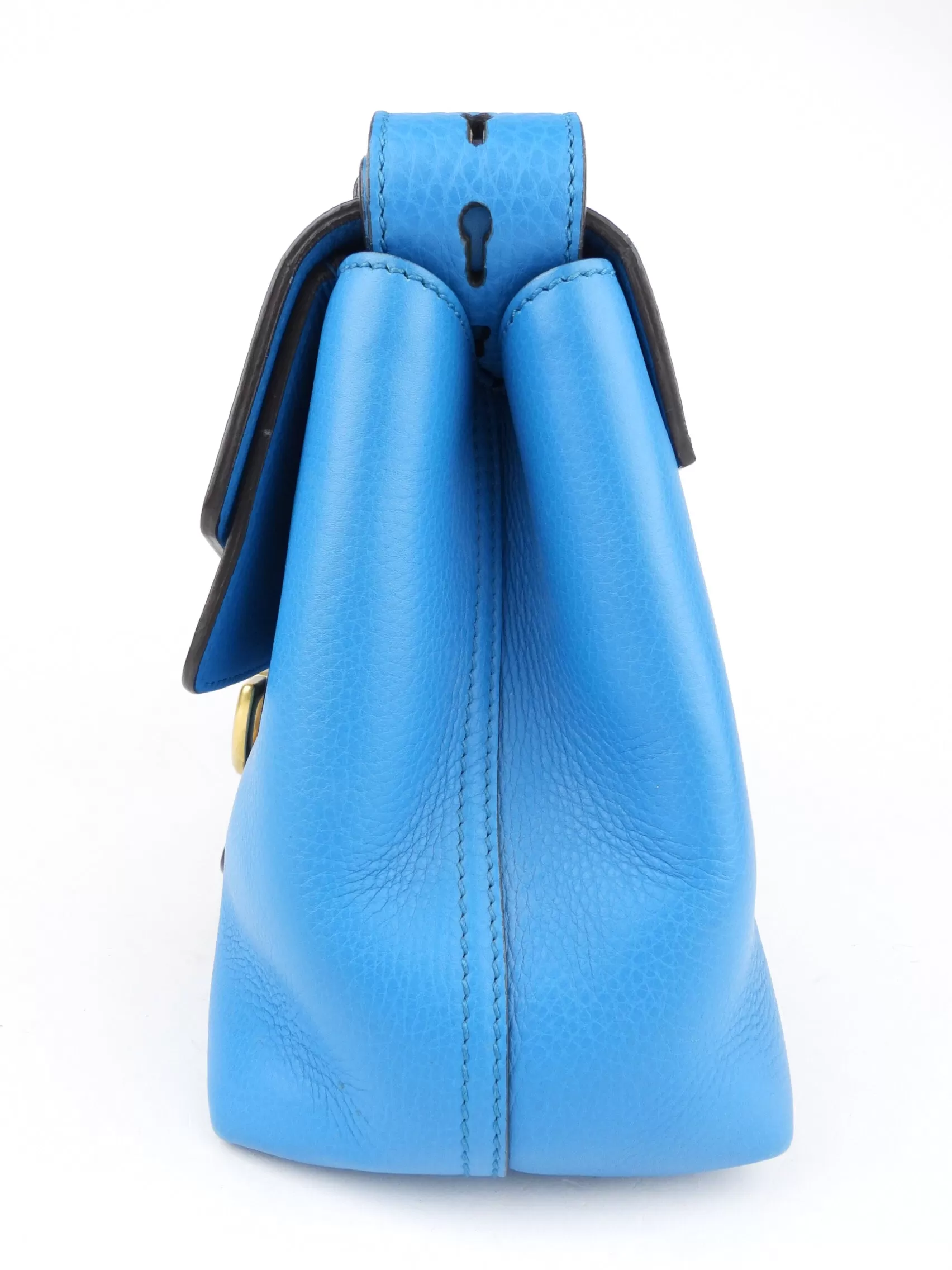 Gucci Turquoise Blue Calfskin Leather Marmont Shoulder Bag