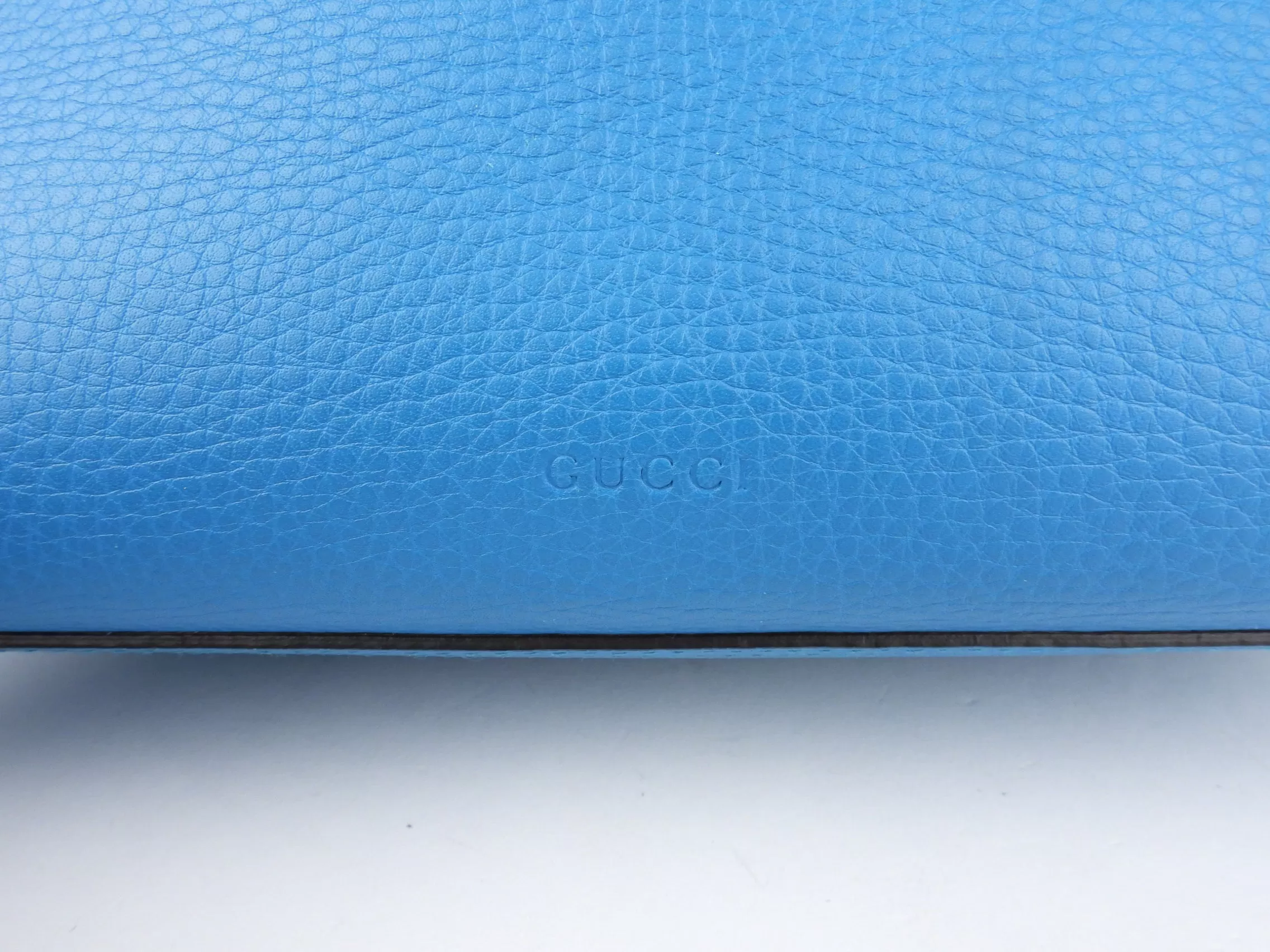 Gucci Turquoise Blue Calfskin Leather Marmont Shoulder Bag