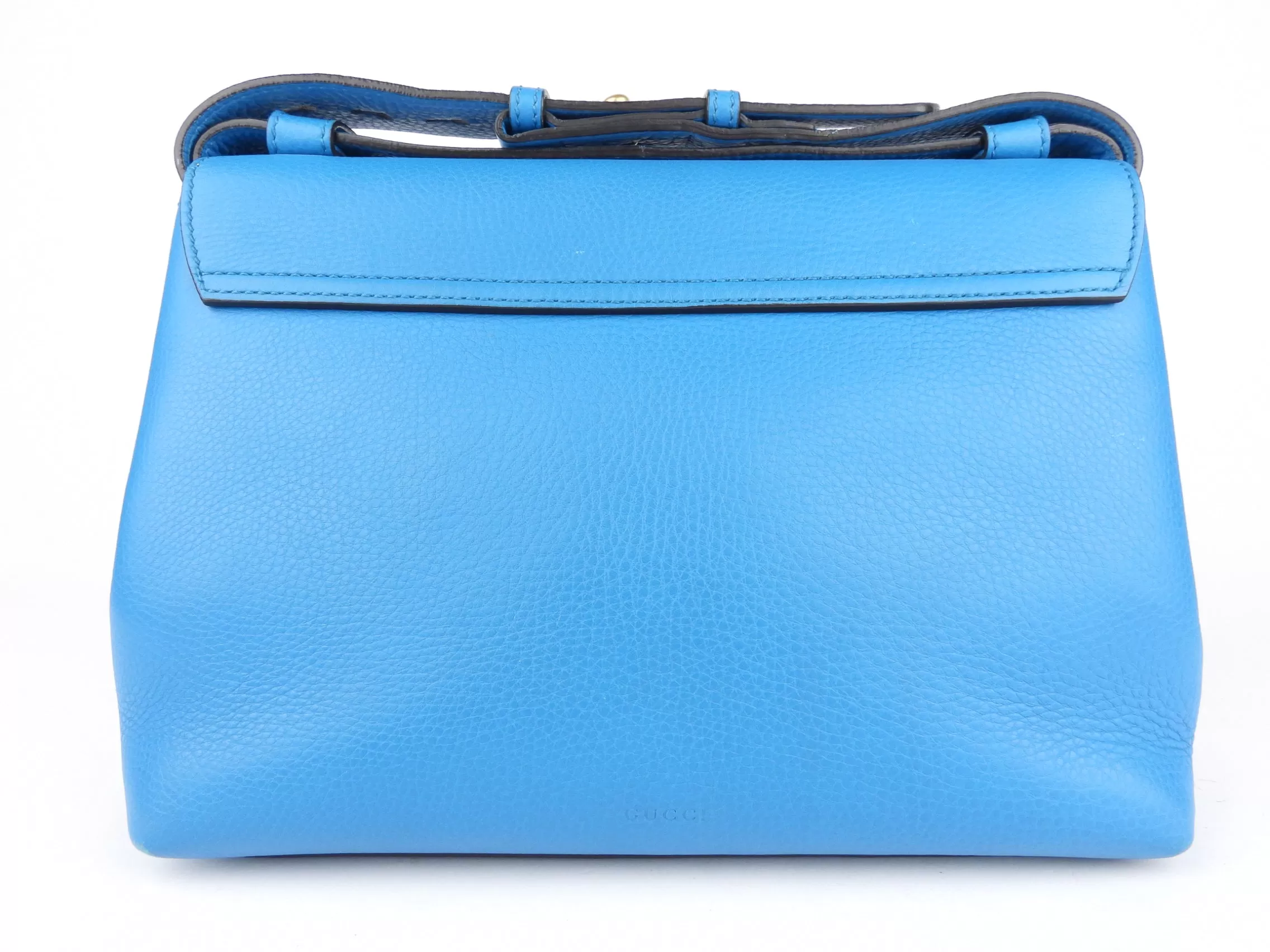 Gucci Turquoise Blue Calfskin Leather Marmont Shoulder Bag