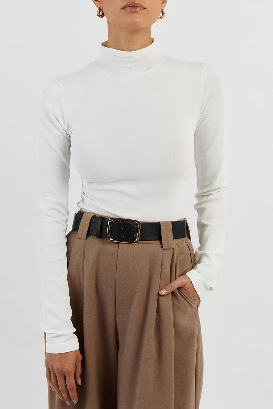 HARLEY LATTE WOOL BLEND PANT