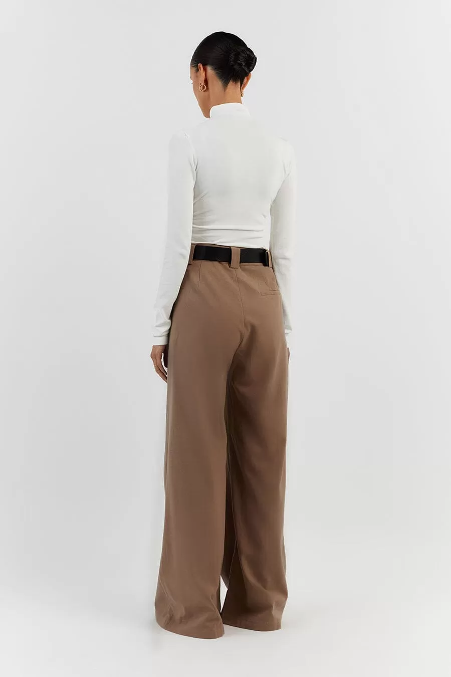 HARLEY LATTE WOOL BLEND PANT