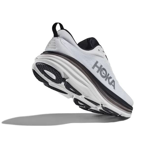 HOKA Bondi 8 Men's Wide White / Black