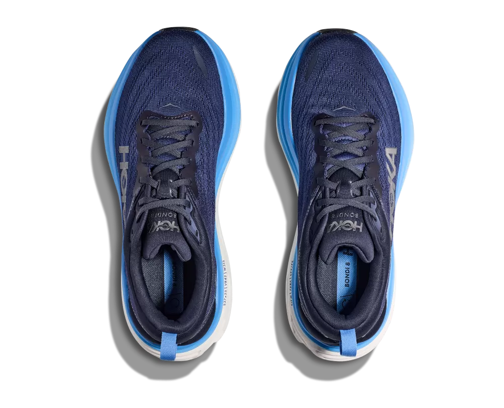 'HOKA' Men's Bondi 8 - Outer Space / All Aboard (Wide)