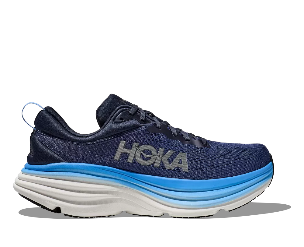 'HOKA' Men's Bondi 8 - Outer Space / All Aboard (Wide)