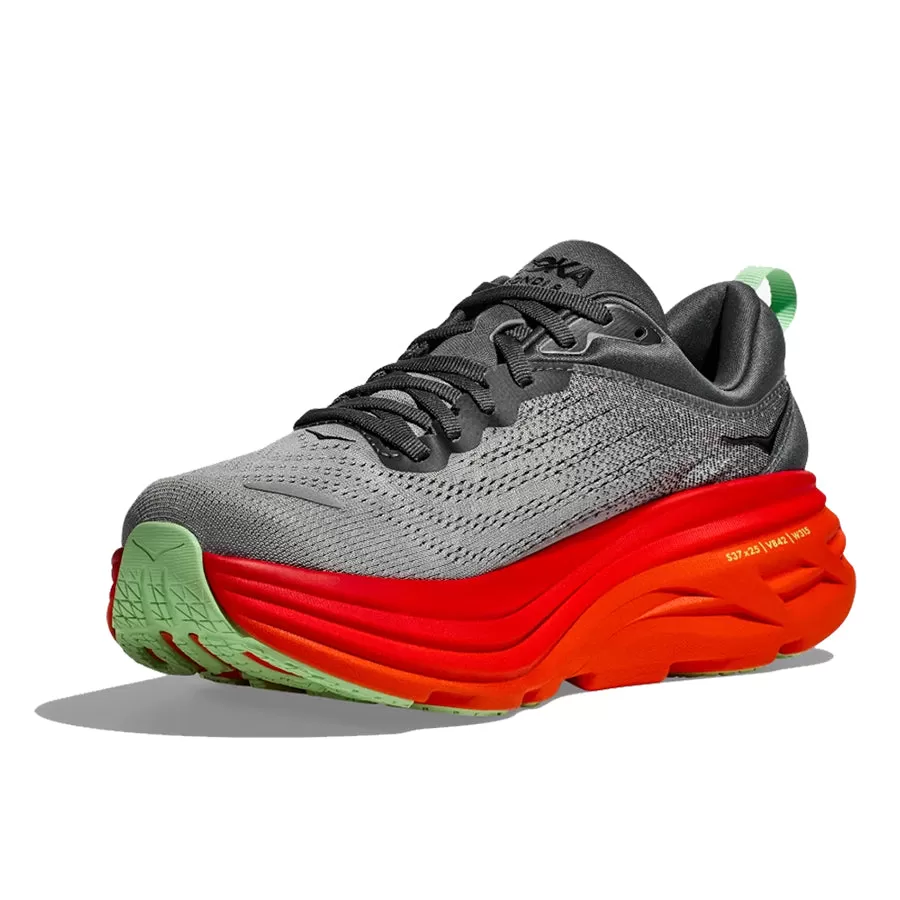 Hoka One One Bondi 8 Gris Naranja