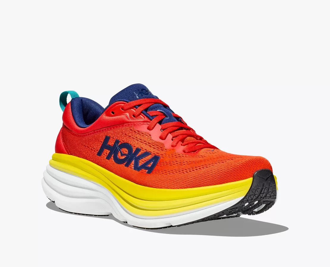 Hoka One One men's running shoe M Bondi 8 1123202/RAFL fire red