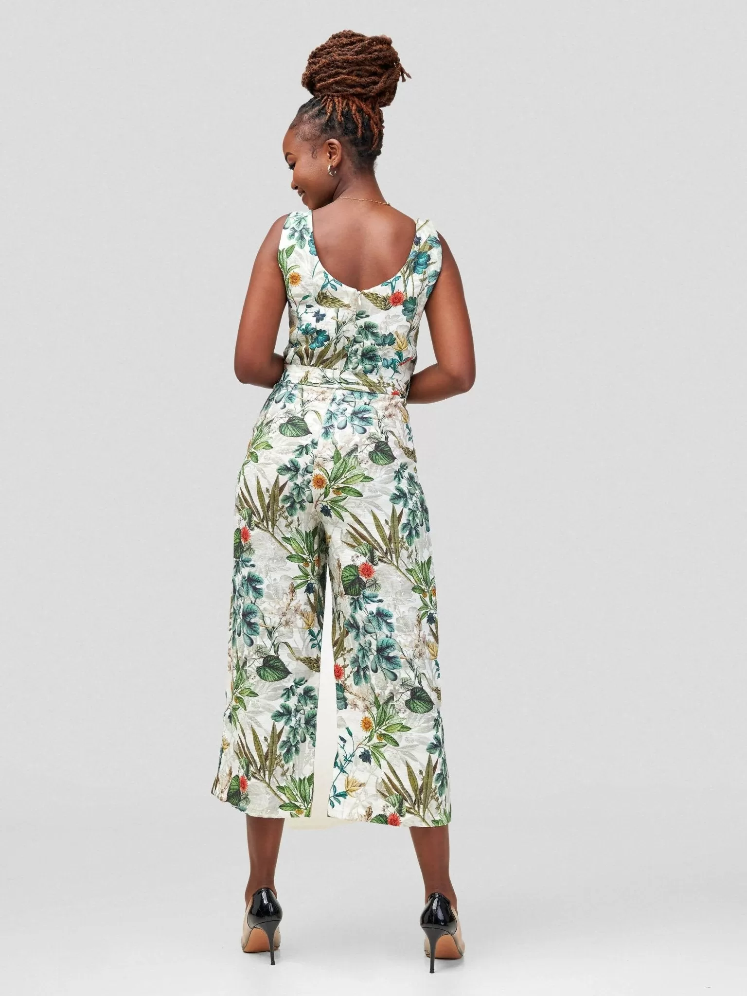 Immaculate Chic Jumpsuit - Green Floral