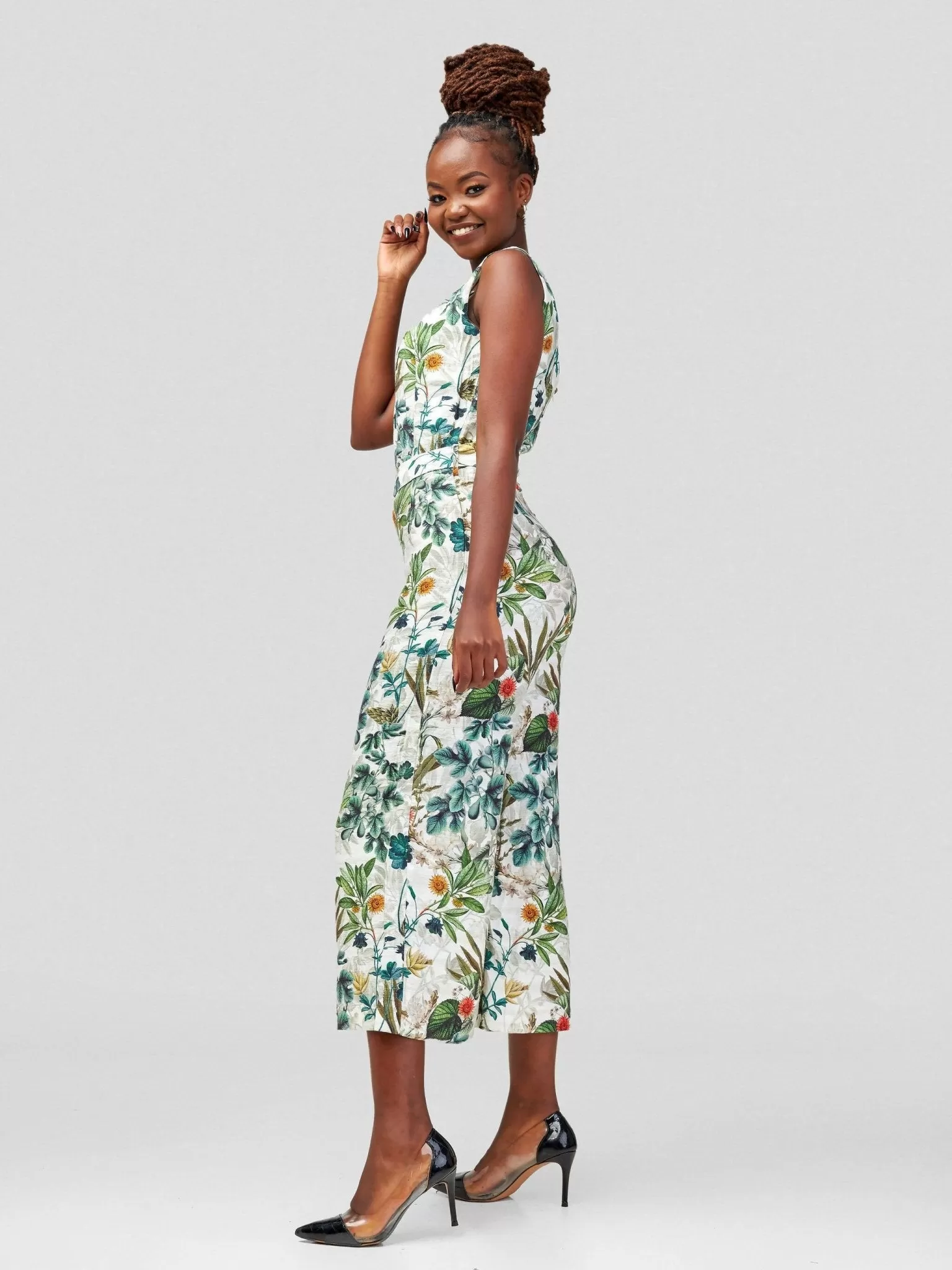 Immaculate Chic Jumpsuit - Green Floral