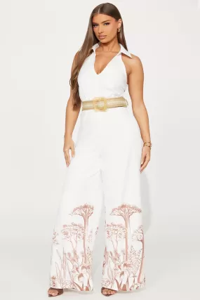 Island Delight Jumpsuit - Ivory