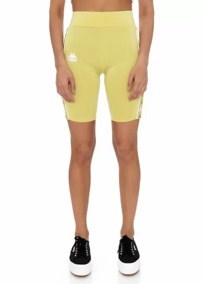 Kappa 222 Banda Cartin Bike Shorts (Yellow Lime) 37145YW