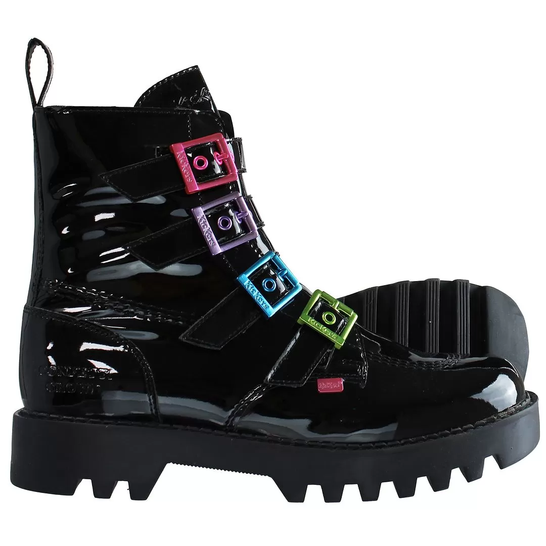 Kickers x Confetti Crowd Kizzie Higher Womens Black Boots