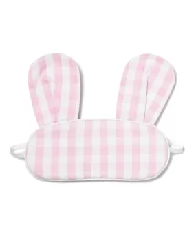 Kid's Bunny Sleep Mask | Pink Gingham