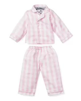 Kid's Twill Doll Pajamas | Pink Gingham