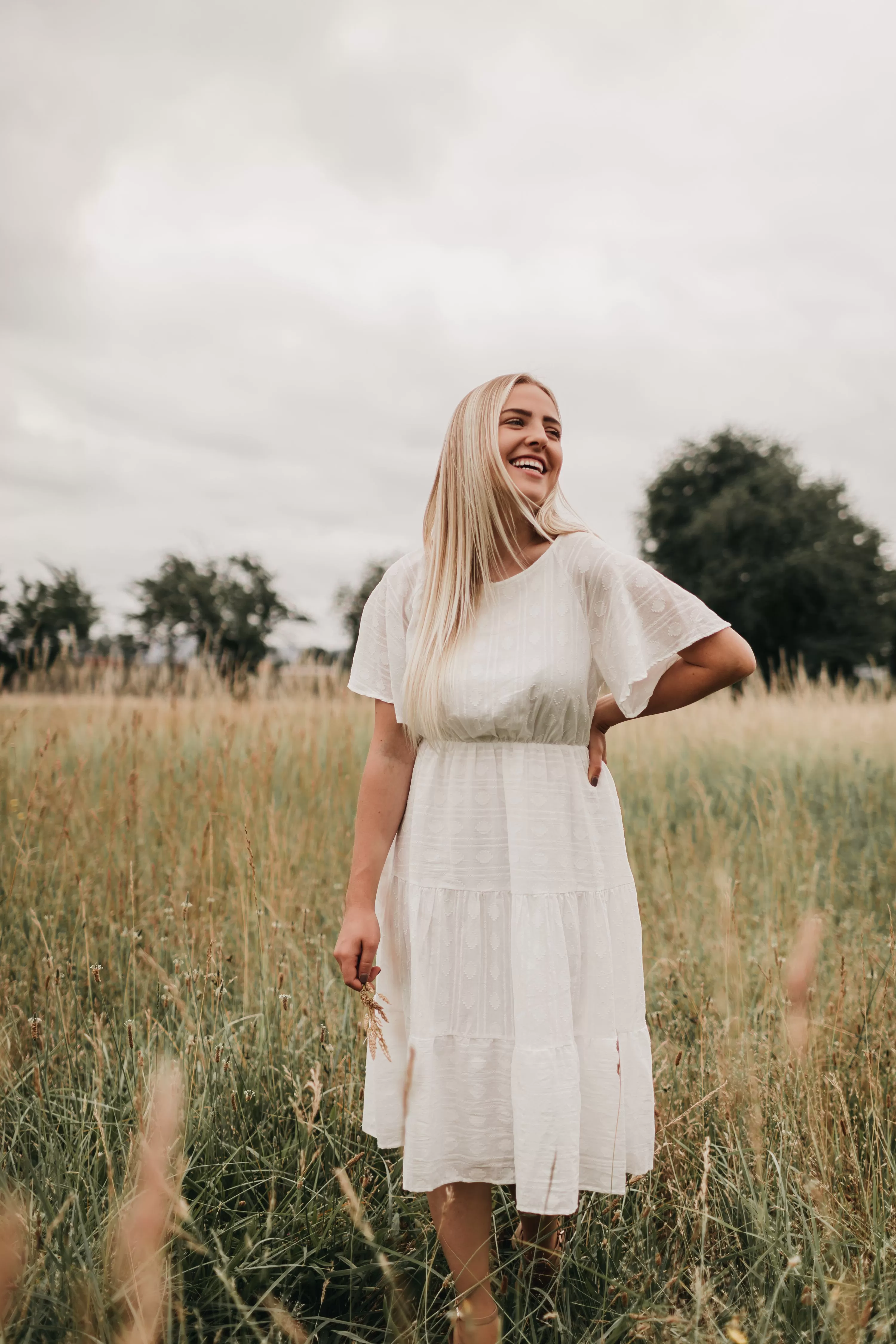 Layla Summer Dress in Ivory