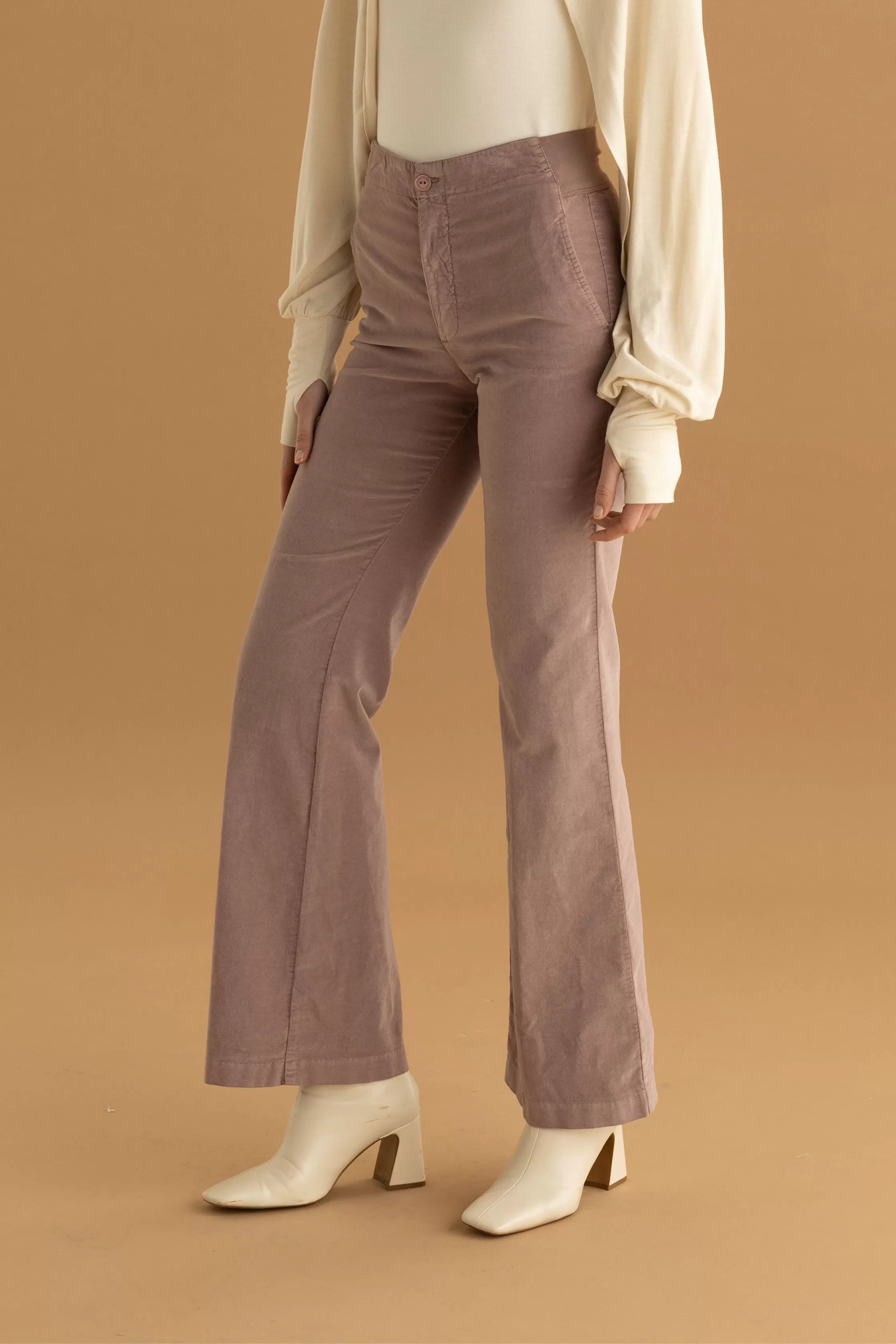 Long Velvet Pants Garment Dyed 07CU 0498