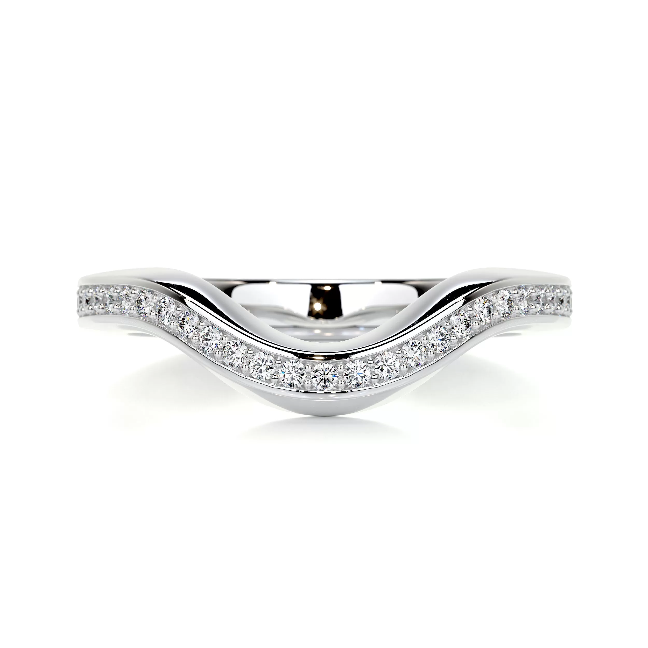 Lucy Diamond Wedding Ring   (0.30 Carat) -18K White Gold