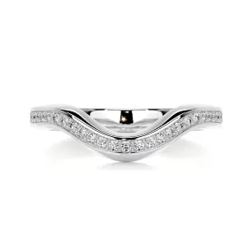 Lucy Diamond Wedding Ring   (0.30 Carat) -18K White Gold