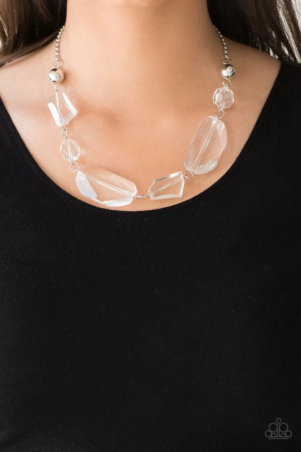 Luminous Luminary White-Necklace