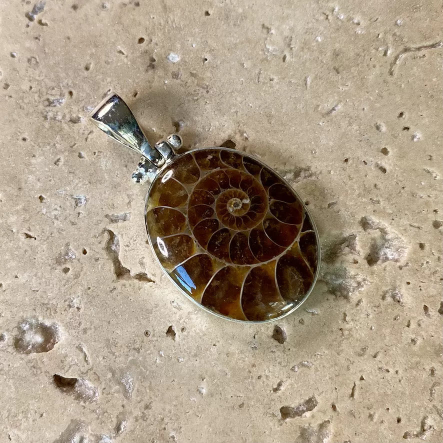 Madagascar Ammolite Pendant - Grace