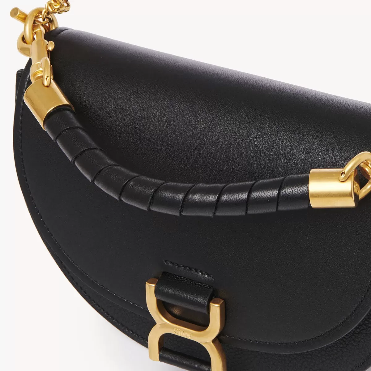 Marcie Chain Flap Bag, Black