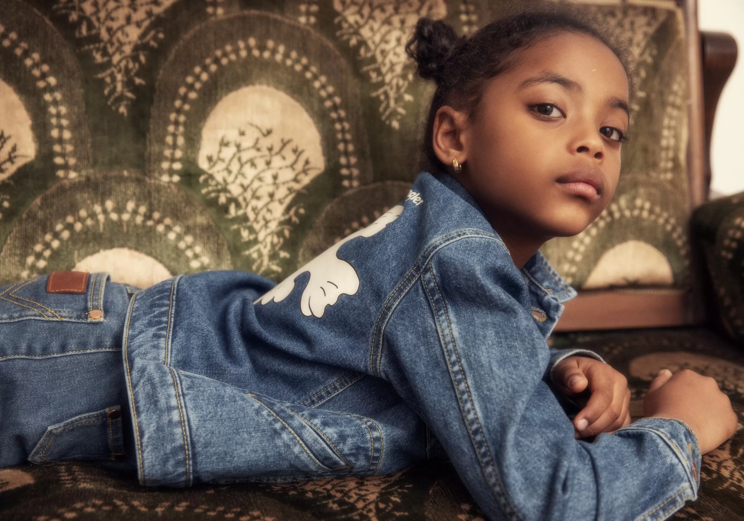 Mini Rodini X Wrangler | Peace dove Denim Jacket