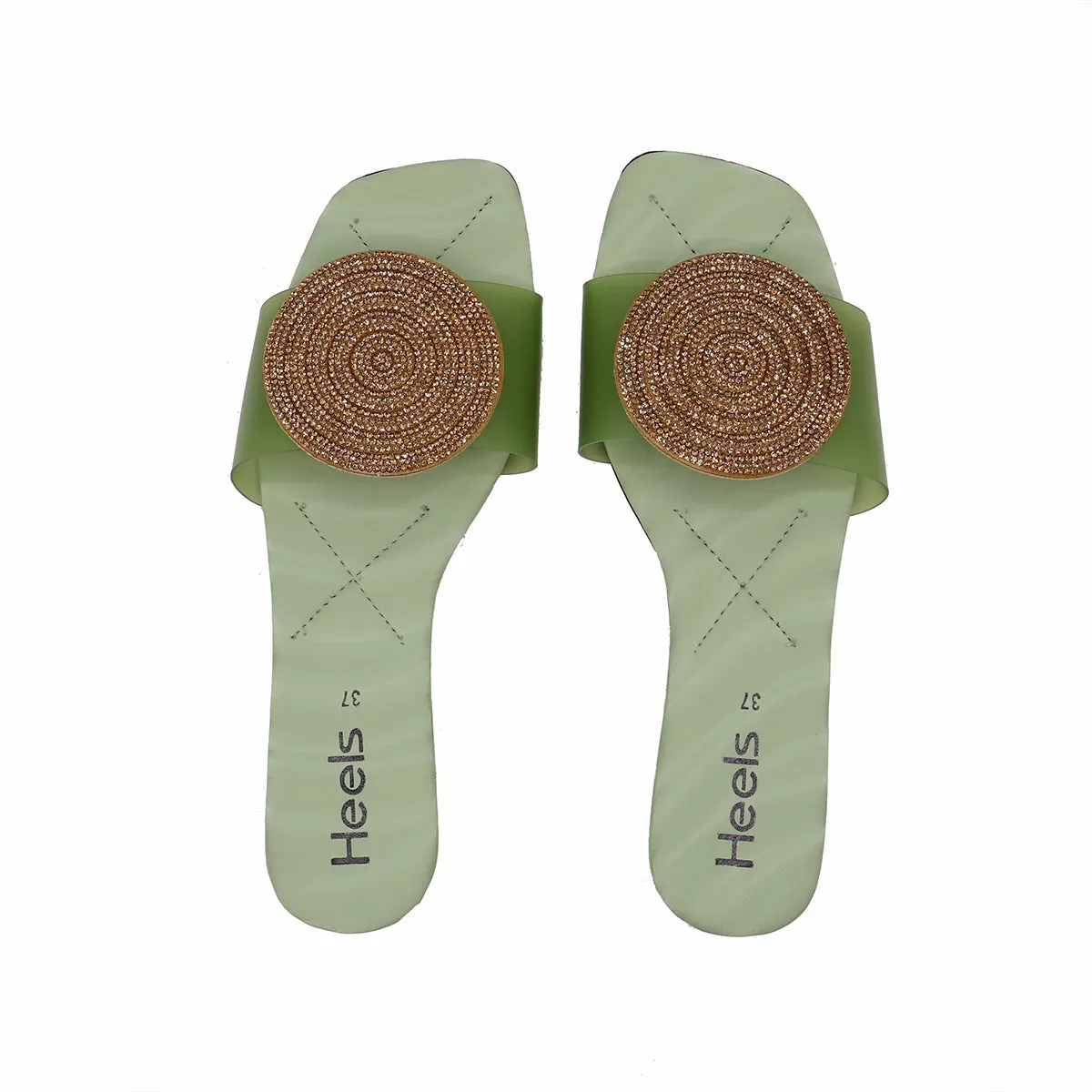 Mint Green Fancy Slipper 042106