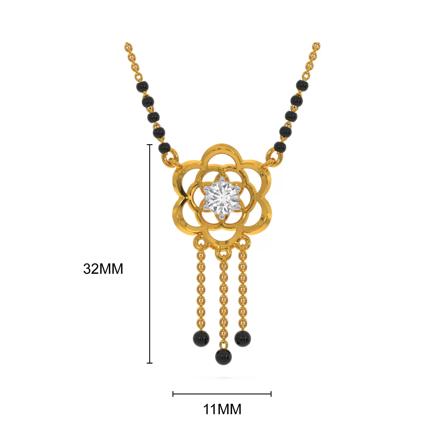 Moga Solitaire Mangalsutra