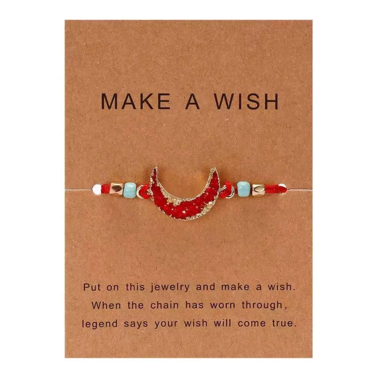 Moon Wish Card Bracelet