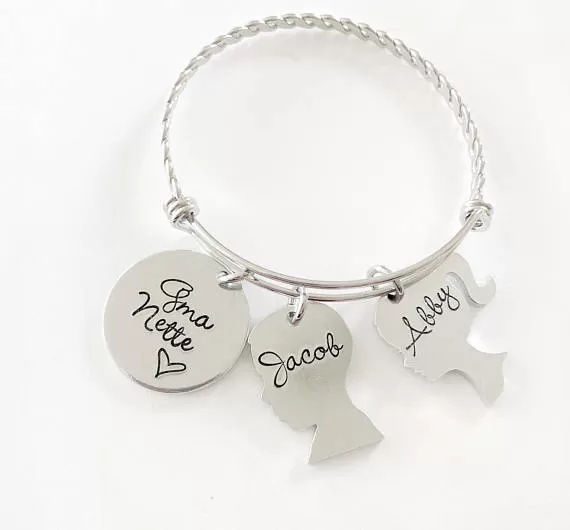 Mother's Bracelet - Handstamped