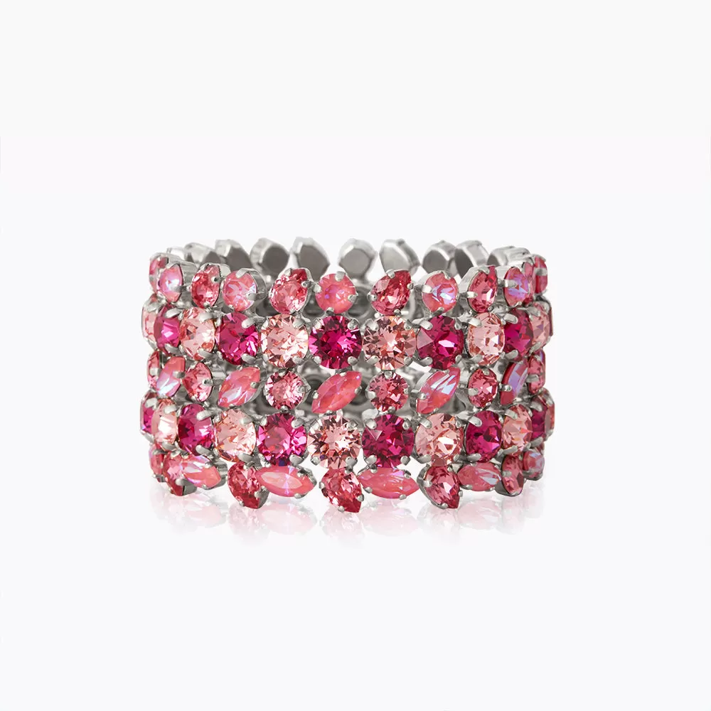 Multi Cuff Bracelet / Fuschia Combo