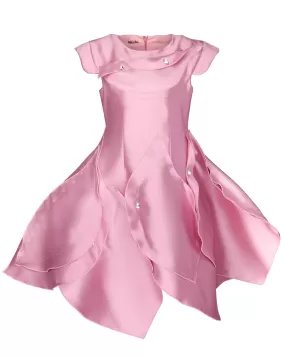 NIKOLIA Beautiful Madness Divine Taffeta Petal Dress in Mauve