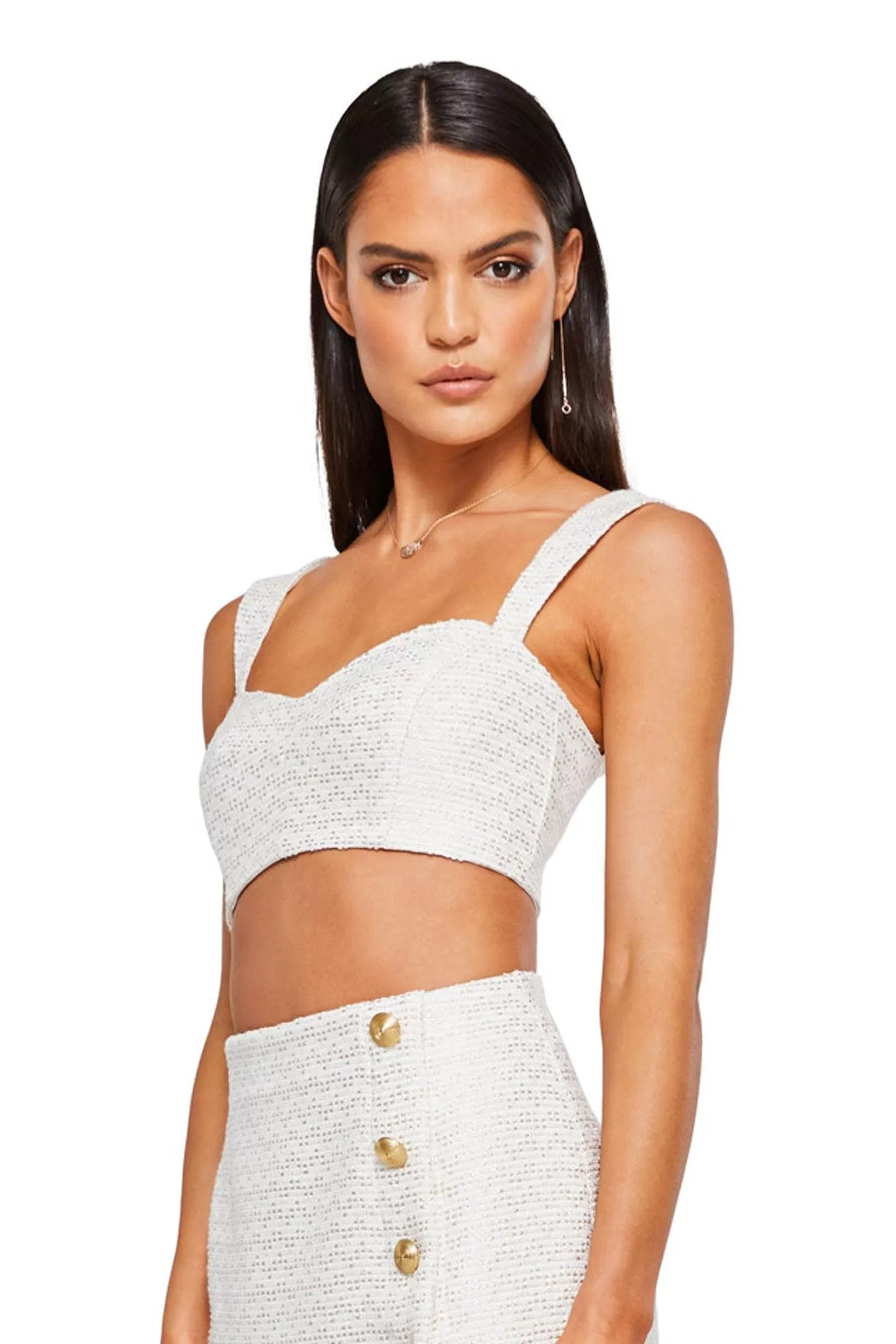 Nookie Queen Crop - White