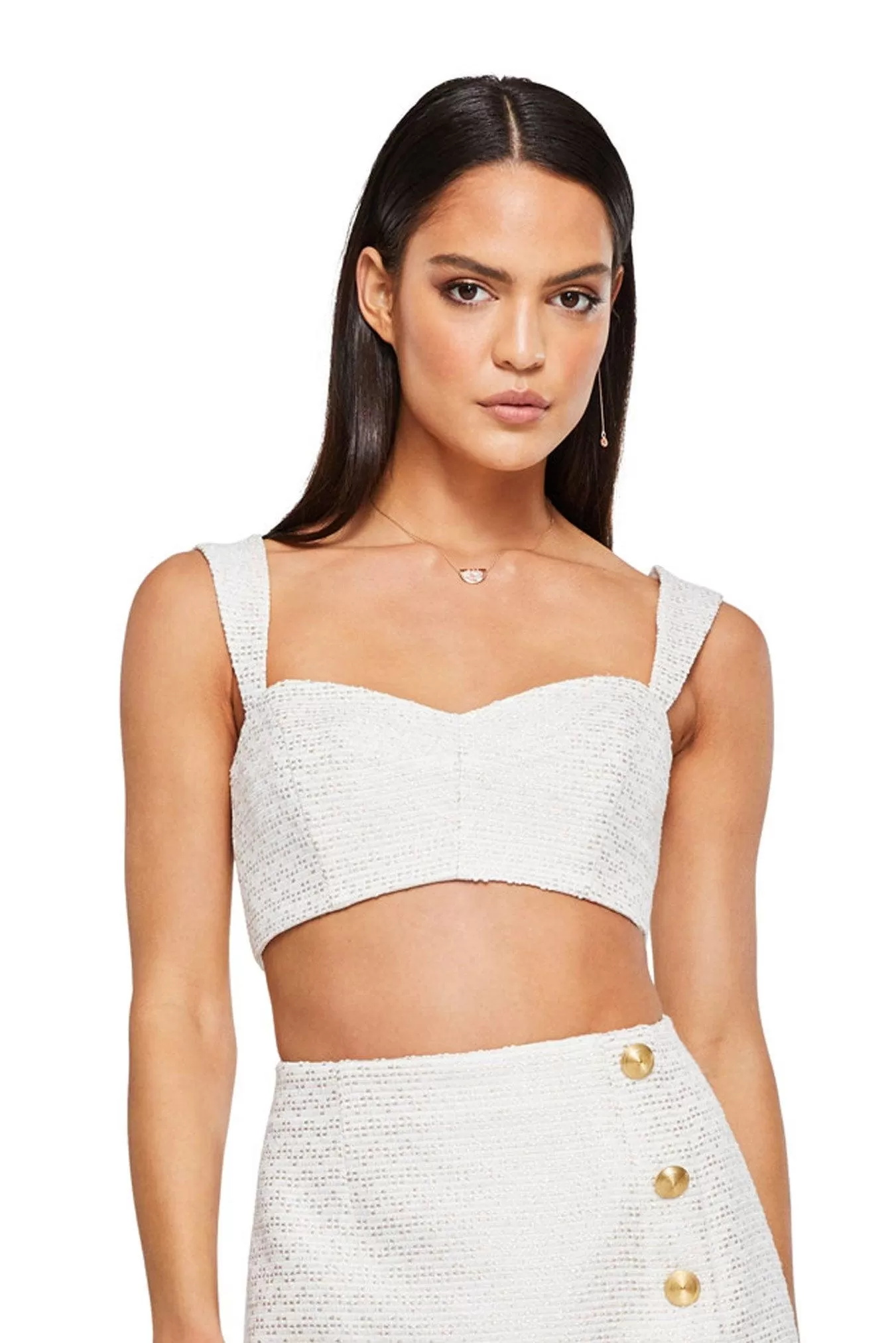 Nookie Queen Crop - White