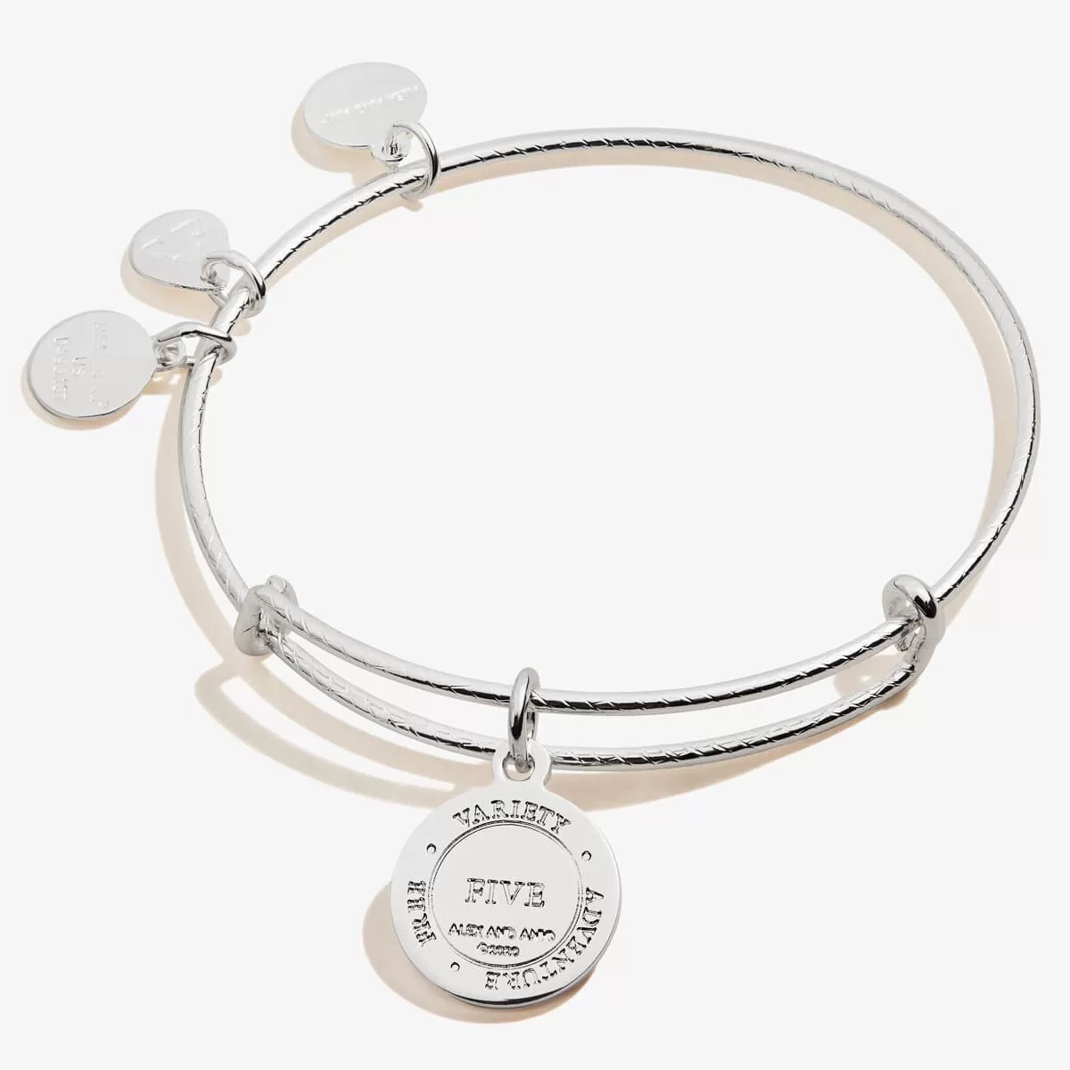 Number 5 Charm Bangle