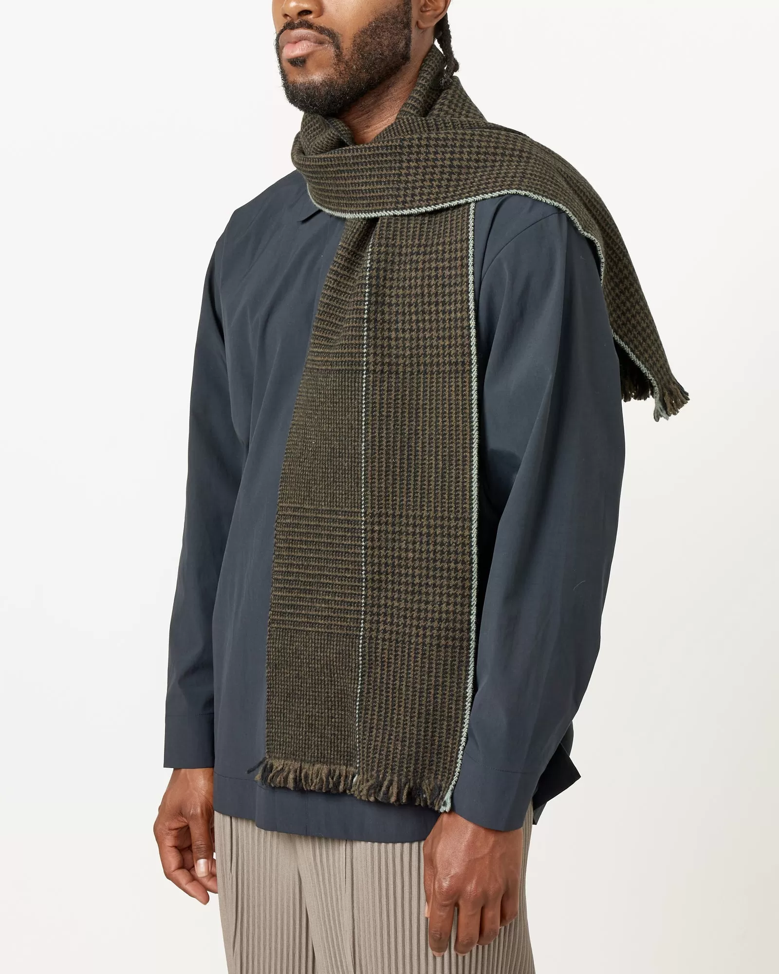 Oversized Glencheck Scarf