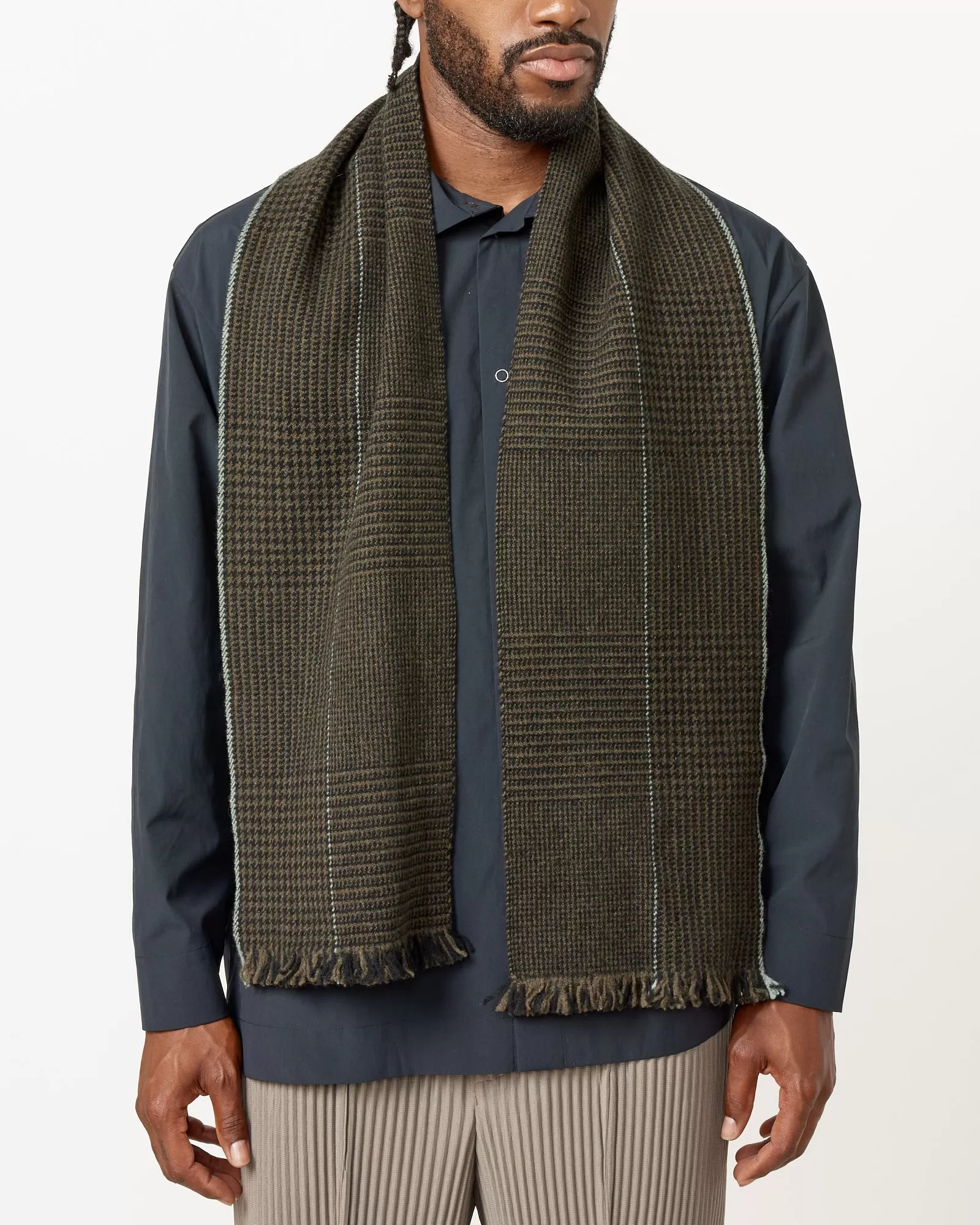 Oversized Glencheck Scarf