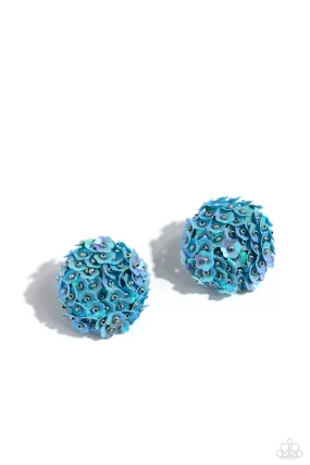 Paparazzi Corsage Character Blue Post Earrings