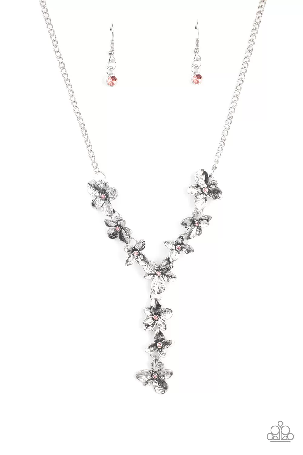 Paparazzi Fairytale Meadow - Pink Flower Necklace