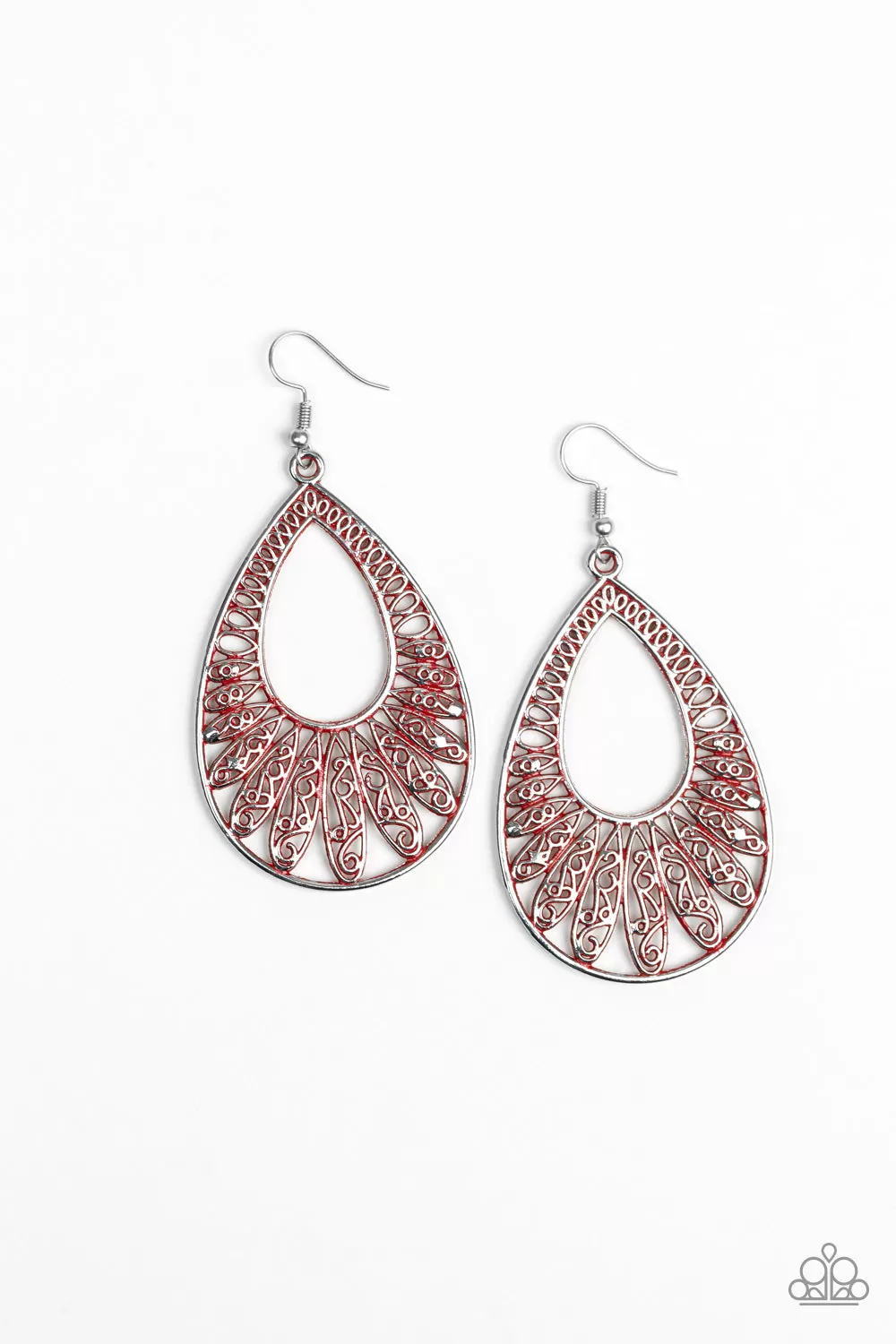 Paparazzi Flamingo Flamenco Red Earrings